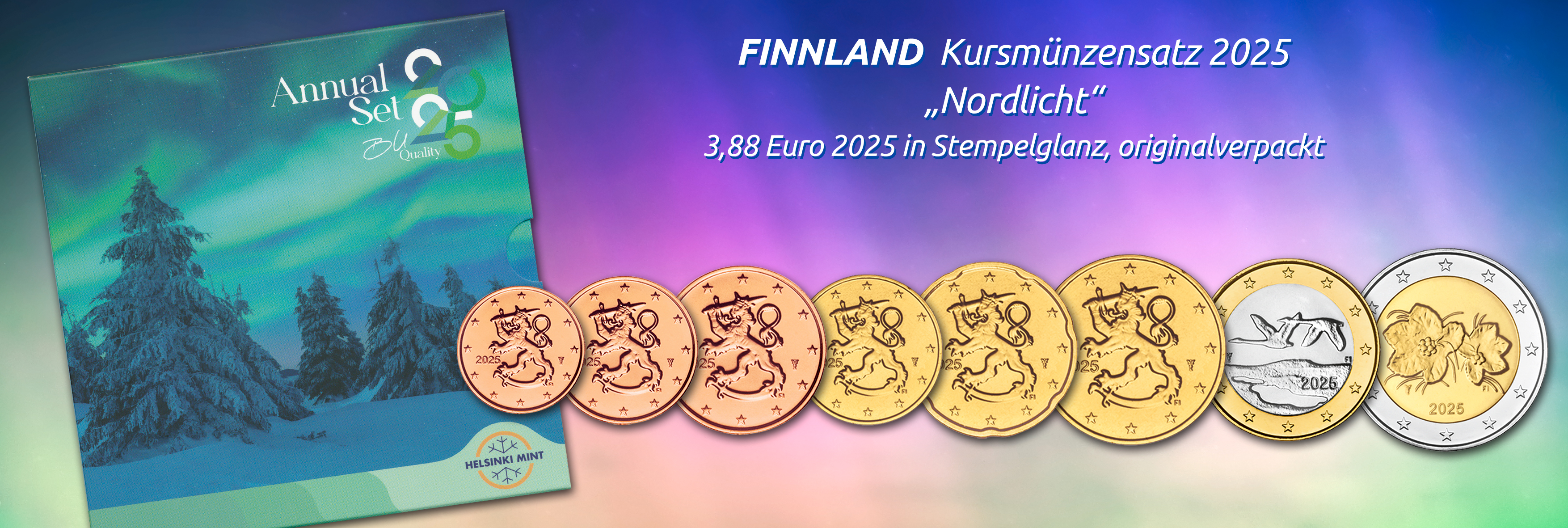 Finnland - Kursmünzensatz 2025 