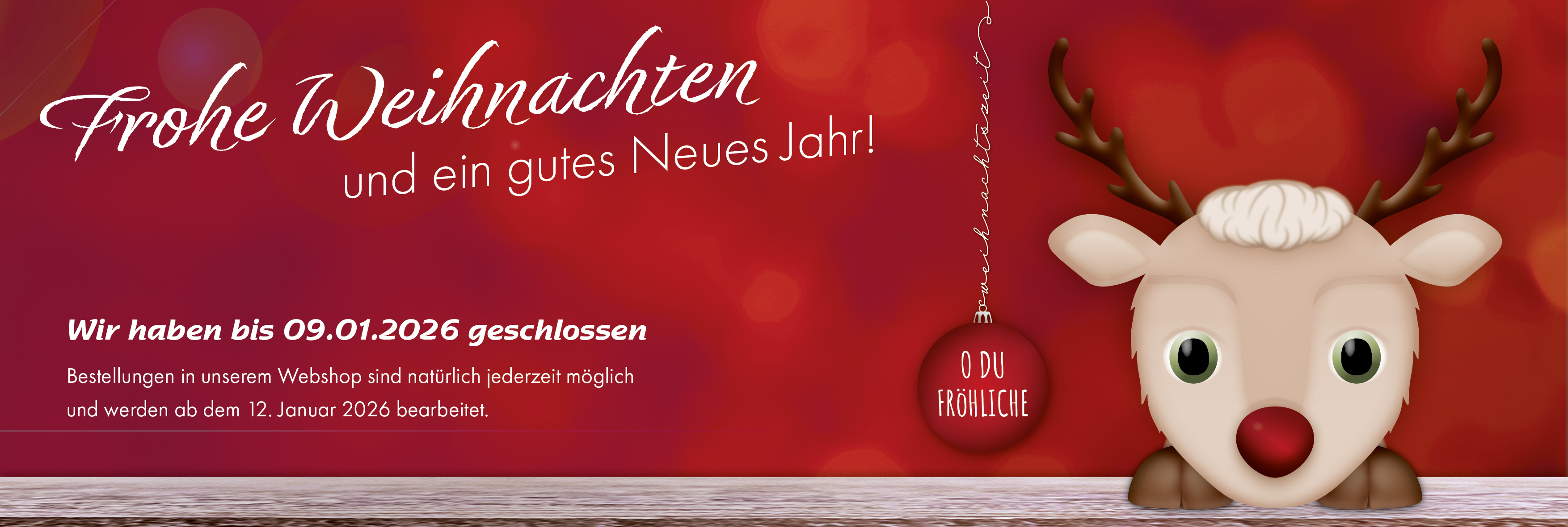 Frohe Weihnachten und ein gutes Neues Jahr