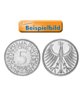5 DM  Kursmünze Silber