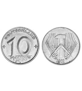 DDR 10 Pfennig Kursmünze