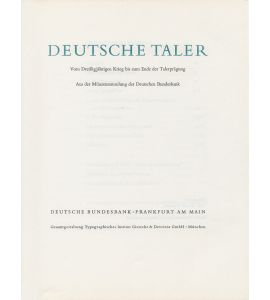 DEUTSCHE TALER 1622-1871