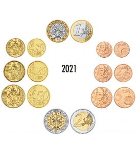Frankreich Euro-KMS 2021