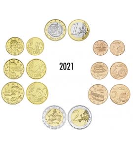 Griechenland Euro-KMS 2021