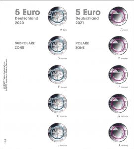 Deutschland 5 Euro Vordruckblatt