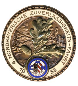 NÜRNBERG 1953 AUTOMOBILPLAKETTE
