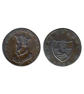 LANCASTER HALFPENNY 1794