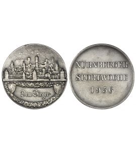 NÜRNBERG Siegermedaille Sportwoche 1956