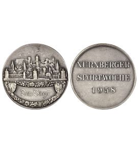 NÜRNBERG Siegermedaille Sportwoche 1958
