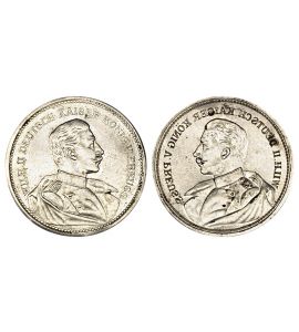 Wilhelm II. Silbercliche o.J.