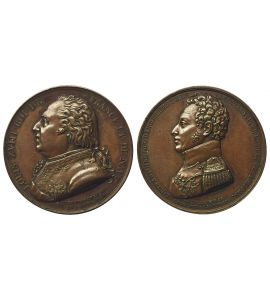 FRANKREICH Louis XVIII. und Duc D’Angouilleme 1819