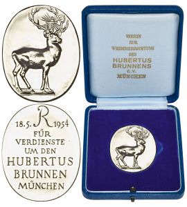 MÜNCHEN 1954  Hubertusbrunnen