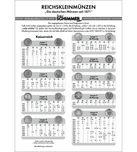 Reichskleinmünzen Preisliste gratis